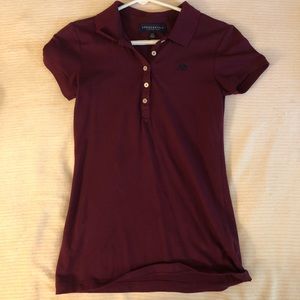 Maroon polo shirt